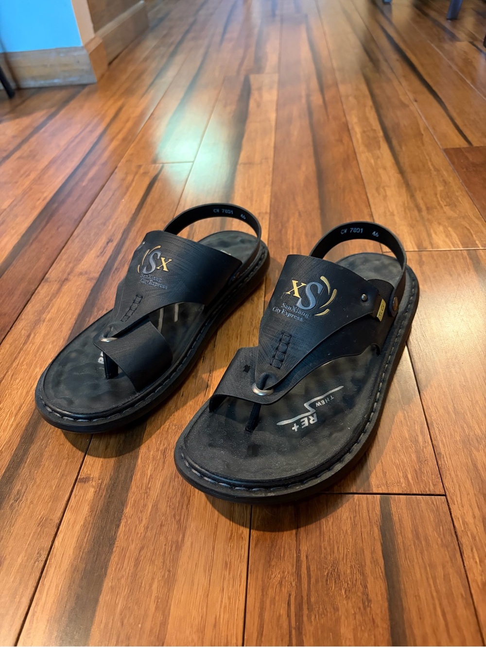 🩴New Men’s Black Comfort Sandals Size 46 / US 12